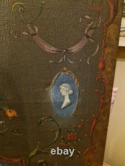 Old Painting, Oil on Canvas Flowers 19th Century