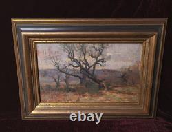 Old Painting, Oil on Canvas, French Barbizon School, Gilded Wood Frame, 19th Century