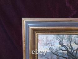 Old Painting, Oil on Canvas, French Barbizon School, Gilded Wood Frame, 19th Century