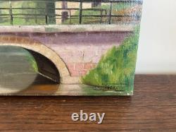 Old Painting Oil on Canvas J. B Maurice VECKER (1899-1988) Landscape