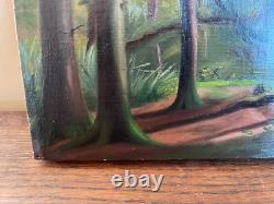 Old Painting Oil on Canvas J. B Maurice VECKER (1899-1988) Landscape 1932