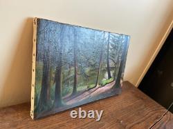 Old Painting Oil on Canvas J. B Maurice VECKER (1899-1988) Landscape 1932