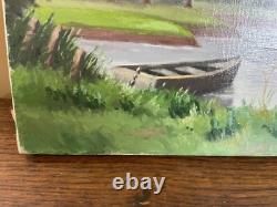 Old Painting Oil on Canvas J. B Maurice VECKER (1899-1988) Remiremont