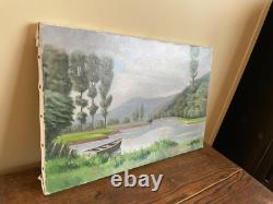 Old Painting Oil on Canvas J. B Maurice VECKER (1899-1988) Remiremont
