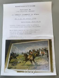 Old Painting Oil on Canvas J. B Maurice VECKER (1899-1988) Remiremont
