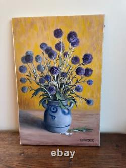 Old Painting Oil on Canvas J. B Maurice VECKER (1899-1988) Still Life