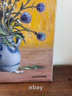 Old Painting Oil on Canvas J. B Maurice VECKER (1899-1988) Still Life