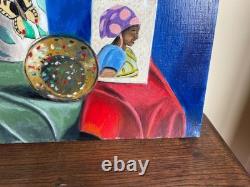 Old Painting Oil on Canvas J. B Maurice VECKER (1899-1988) Still Life