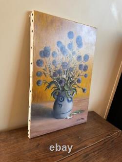 Old Painting Oil on Canvas J. B Maurice VECKER (1899-1988) Still Life