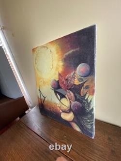 Old Painting Oil on Canvas J Dupont (20th century) The Autumn Carnival