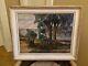 Old Painting Oil On Canvas Landscape Signed Perrin