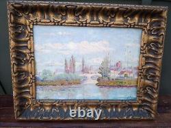 Old Painting Oil on Canvas Lovely Frame
