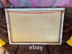 Old Painting Oil on Canvas M Schneider (early 20th century) Cabin in the Woods