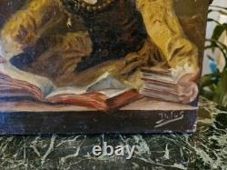 Old Painting, Oil on Canvas Portrait of a Woman
