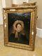 Old Painting, Oil On Canvas, Portrait Of A Woman 19th Century