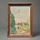 Old Painting Oil On Canvas Provence Landscape 1940. Framed Signed Artwork