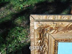 Old Painting Oil on Canvas School of Barbizon Wooden Gilded Frame 19th Century