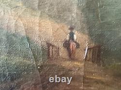 Old Painting Oil on Canvas Signed