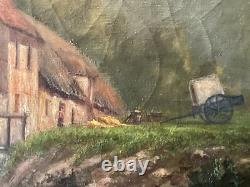 Old Painting Oil on Canvas Signed