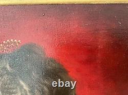 Old Painting Oil on Canvas Signed Dugardin