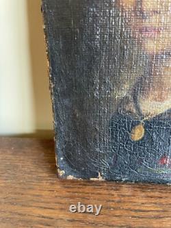 Old Painting Oil on Canvas UNKNOWN (early 18th century) Portrait of a Woman