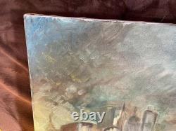 Old Painting Oil on Canvas UNKNOWN (early 20th century) fireboat Le Havre