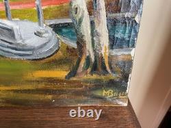 Old Painting Oil on Canvas UNKNOWN (early 20th century) park