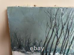 Old Painting Oil on Canvas VAN WAAS (early 20th century) Landscape