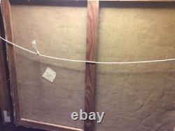 Old Painting Oil on Canvas by Stephane H. C Gourjon