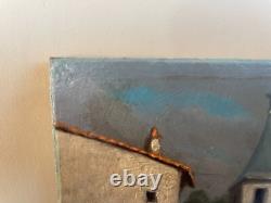 Old Painting Oil on Panel J. B M VECKER (1899-1988) Scene from the Napoleonic Era