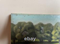 Old Painting Oil on Panel J. B Maurice VECKER (1899-1988) Lock