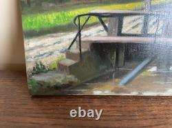 Old Painting Oil on Panel J. B Maurice VECKER (1899-1988) Lock