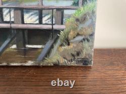 Old Painting Oil on Panel J. B Maurice VECKER (1899-1988) Lock