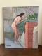 Old Painting Oil On Panel J. B Maurice Vecker (1899-1988) Nude