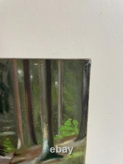 Old Painting Oil on Panel J. B Maurice VECKER (1899-1988) Peasants