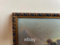 Old Painting Oil on Panel J. B Maurice VECKER (1899-1988) Pyramid Scene