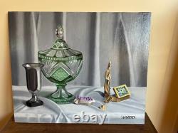 Old Painting Oil on Panel J. B Maurice VECKER (1899-1988) Still Life