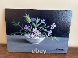 Old Painting Oil on Panel J. B. Maurice VECKER (1899-1988) Still Life