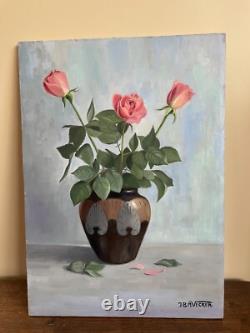 Old Painting Oil on Panel J. B. Maurice VECKER 1899-1988 Still Life