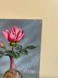 Old Painting Oil on Panel J. B Maurice VECKER (1899-1988) Still Life