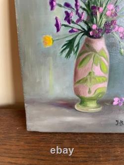 Old Painting Oil on Panel J. B Maurice VECKER (1899-1988) Still Life