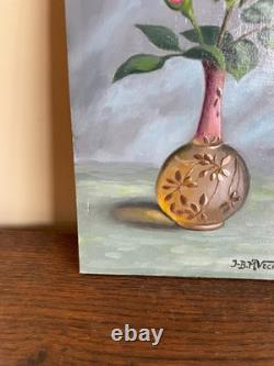 Old Painting Oil on Panel J. B Maurice VECKER (1899-1988) Still Life
