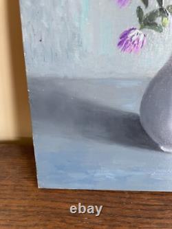 Old Painting Oil on Panel J. B Maurice VECKER 1899-1988 Still Life