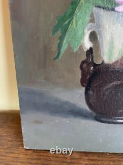 Old Painting Oil on Panel J. B Maurice VECKER (1899-1988) Still Life