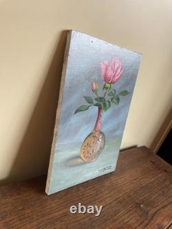 Old Painting Oil on Panel J. B Maurice VECKER (1899-1988) Still Life