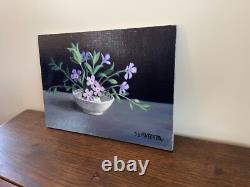 Old Painting Oil on Panel J. B. Maurice VECKER (1899-1988) Still Life