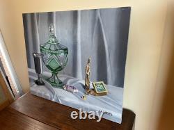 Old Painting Oil on Panel J. B Maurice VECKER (1899-1988) Still Life