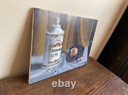 Old Painting Oil on Panel J. B Maurice VECKER 1899-1988 Still Life