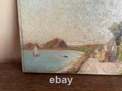 Old Painting Oil on Panel J. B Maurice VECKER (1899-1988) Trégastel 1933