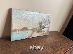 Old Painting Oil on Panel J. B Maurice VECKER (1899-1988) Trégastel 1933